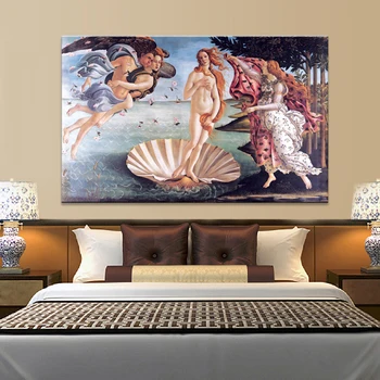 Klasikinis Botticelli Veneros Gimimas Garsaus Plakatų ir grafikos Paveikslai Tapyba Quadro Sienos Meno Nuotrauką Kambarį Cuadros