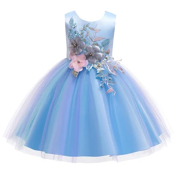 Elegantiškas Bamblys Merginos Inscenizacija Princesė Dress Vaikai Mergaitės Gimtadienio Suknelės Mergaitėms Vestuvių Suknelė Vaikų Drabužių vestido