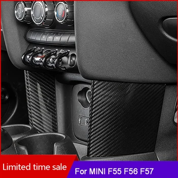 Anglies pluošto dekoratyviniai lipdukai automobilio salono apdaila yra BMW MINI Cooper F55 F56 F57 optikos modifikuoti priedai
