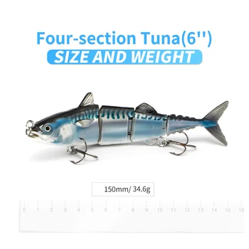 4 skirsnis tunų suvilioti Swimbait 15cm 31g Nemokamai Mėginio Žvejybos masalus Sunku, Šlifuota Bass Fishing Jaukų Sūraus ir Gėlo vandens