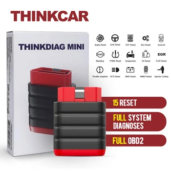 Thinkdiag Mini OBD2 Automobilių Skeneris Nemokamai 5 Neprivaloma programinės įrangos Visus Sistema Automobilio Diagnostikos Įrankis, 15 Reset Paslaugų Easydiag Automobilių