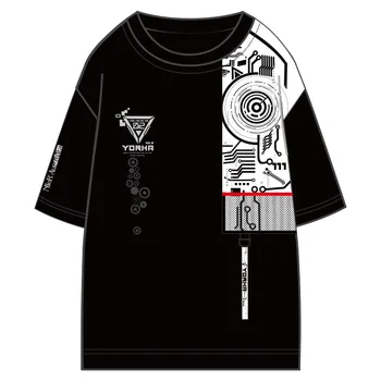 Anime NieR:Automatai YoRHa No. 2 B Tipo Laisvi marškinėliai Cosplay Kostiumų Vasaros trumpomis Rankovėmis Vyrams, Moterims, Unisex Atsitiktinis Megztinis Viršūnės