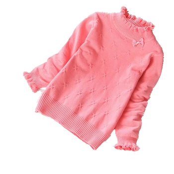 2020 Nauja rudens ir žiemos mergaičių megztiniai medvilnės mada vaikams, drabužių vaikams medvilnės megztiniai 2-14years vaikas