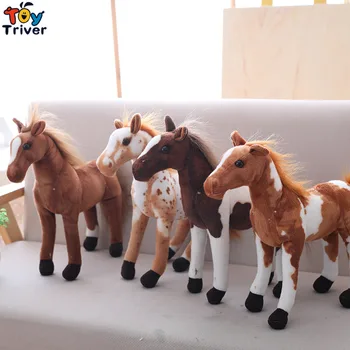 Pliušinis Modeliavimas Arklių Žaislas Iškamša Zebra Lėlės Juodai Balti Arkliai Baby Vaikų Gimtadienio Dovana Namų Parduotuvė Dekoro Triver