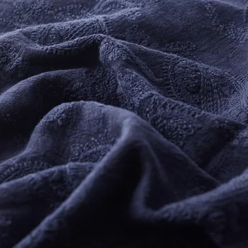 Kokybės medvilnės ir lino Žakardo audinys siuvinėjimui tissu skraiste one-piece suknelė drabužių medžiaga