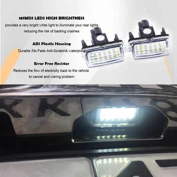 6000K Balta Ne Klaida LED Licenciją Plokštelės Šviesos Žibintas Toyota EZ Highlander Levin Nojus 