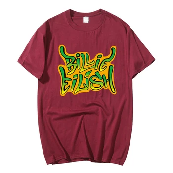BILLIEEILISH2020 marškinėliai Naujas Vasaros Mados Atsitiktinis Medvilnės Apvalios Kaklo trumparankoviai marškinėliai Harajuku Hip-Hop ' o T-shirt Grobis marškinėliai