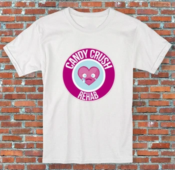 Candy Crush Reabilitacijos Mobilusis Žaidimas Juokingas Juokingas T Shirt S-2Xl Populiarus Tagless Tee Marškinėliai