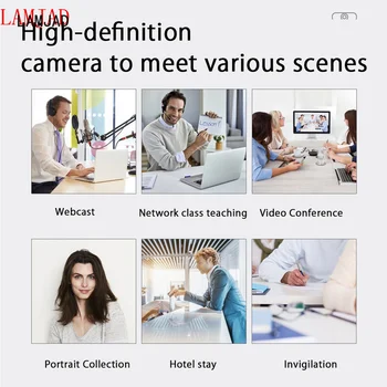 W16 2K/1080P HD Kameros su Mic Pasukti KOMPIUTERIO Darbalaukio Žiniatinklio Kamera su automatinio Fokusavimo funkcija ir Mini Kompiuteris WebCamera Cam Vaizdo Įrašymo Darbą