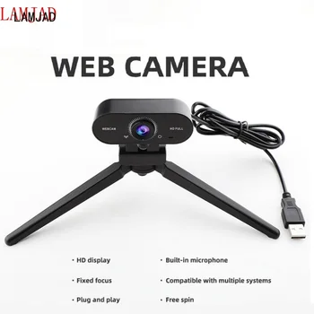 W16 2K/1080P HD Kameros su Mic Pasukti KOMPIUTERIO Darbalaukio Žiniatinklio Kamera su automatinio Fokusavimo funkcija ir Mini Kompiuteris WebCamera Cam Vaizdo Įrašymo Darbą
