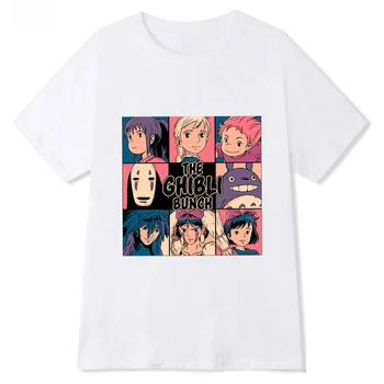 Dvasia Toli totoro marškinėliai femme drabužius marškinėlius Anime t-shirt moterų animacinių filmų kawaii Japonijos Studio Ghibli Miyazaki moterų Hayao