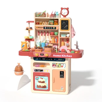 Naujausias 88 Vnt/Set Vaikas žaidžia Namuose Žaislas, Virtuvė, Mini Virtuvė Playset Virimo Maisto Apsimesti, Interaktyvus Vaikų Dėlionės, Žaislų, Dovanų