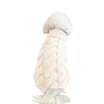 Naminių Šunų Šilta, Minkšta Megztiniai Golfo Mados Rudens-Žiemos Atsitiktinis Šiltas Augintiniai Megztų Megztinių Dydis XS-L