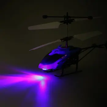 D715-1 Plaukioja Mini Infraraudonųjų spindulių Indukcijos RC Sraigtasparnis Orlaivių USB Įkrovimo LED Mirksi Šviesos Drone, Nuotolinio Valdymo Žaislai, Dovanos Vaikams