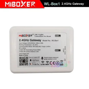 Miboxer 2.4 G, 4-Zona Belaidžio RD ryšio Belaidžio vieno/RGB/RGBW LED Valdiklis Dimeris Už 5050 3528 RGBW Led Juostelės Šviesos lemputės la