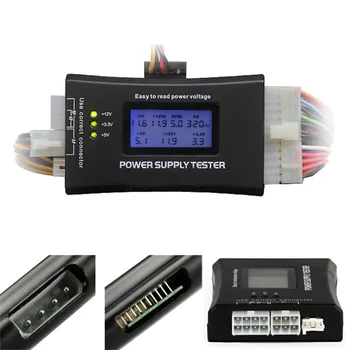 SD maitinimo testeriai KOMPIUTERIO-maitinimo/ATX /BTX /ITX atitinka LCD Ekranas SATA HDD Testeris 20/24 pin Profesinės