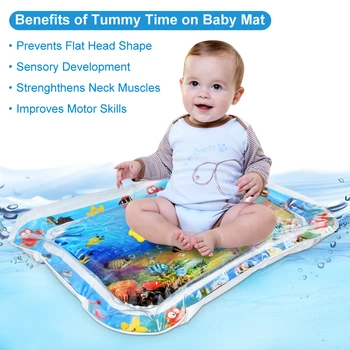 Kūrybos Kūdikis Vandeniu Kilimėlis Pripučiami Patapšnojo Trinkelėmis Pagalvėlės Kūdikiams, Vaikiška Vandens Žaisti Kilimėlis Vaikų Švietimo Besivystančių Kūdikių Žaislai