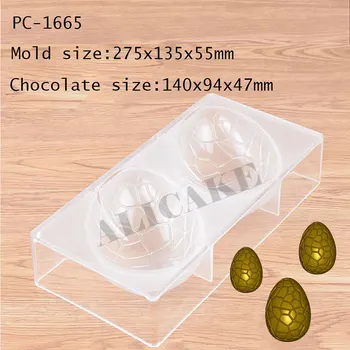 Šokolado Pelėsių Polikarbonato Happy Easter Egg Choco Pelėsių Plastiko Krekingo Dinozaurų Kiaušinių Festivalis Decation Duonos Kepimo Įrankiai