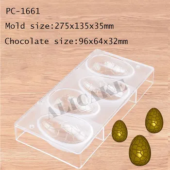 Šokolado Pelėsių Polikarbonato Happy Easter Egg Choco Pelėsių Plastiko Krekingo Dinozaurų Kiaušinių Festivalis Decation Duonos Kepimo Įrankiai