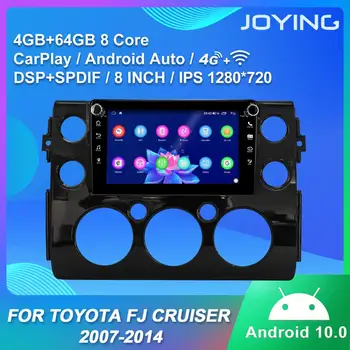 Android 10.0 galvos vienetas automobilio radijo, GPS Navigacijos autoradio 8 colių IPS ekranas RDS Toyota FJ Cruiser 2007-ne DVD grotuvas