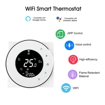 Elektros Šildymo Termostatas, Smart WiFi Temperatūros Reguliatorius Tuya Programuojami Valdymo Balsu su 