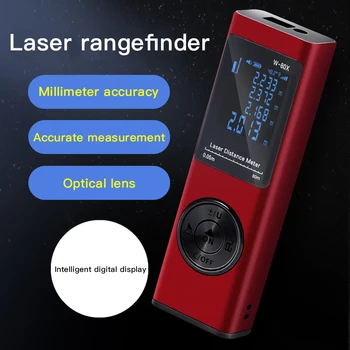 80m Mini Lazerinis tolimatis tipo Skaitmeninis Lazerinis Nuotolio Matuoklis USB Įkrovimo Laser Range Finder Lazerio Juosta Distan Matuoklis Įrankis
