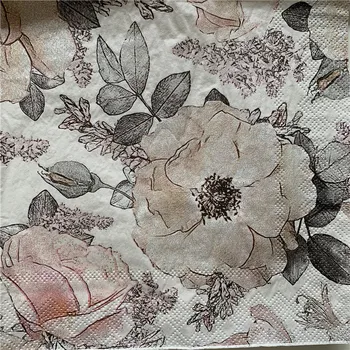 Dekupažas popierinės servetėlės elegantiškas audinio derliaus rankšluostį pink gėlių, gimtadienis, vestuvės namo gražus servetėlės dekoro 20 3 pl