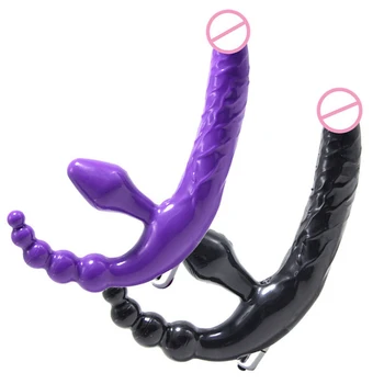 Strapon Dildo Vibratorius Poroms Intymių Erotinių Prekių Dvigubai Skverbtis 10 Greičio Analinis Vibratorius, Sekso Žaislai Moterims
