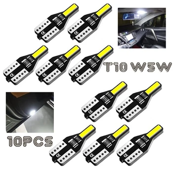 10PC T10 W5W LED Canbus Automobilių Žibintai Mercedes Benz W202/220/204/203/210 E B C ML Auto Kamieno Lempos Xenon 194 168 Interjero Šviesos