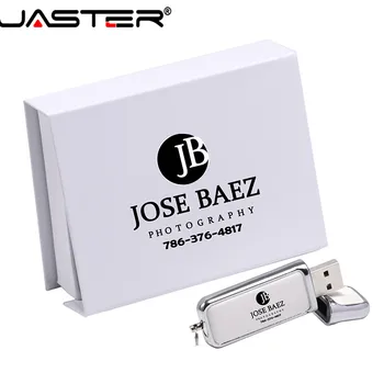 JASTER logotipą spalvoto spausdinimo oda usb 2.0 atminties lazdos 