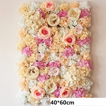 HAXIXINJING 40*60cm Žavinga Dirbtinių Gėlių Sienos Šilko Rožė Gėlių Sienos Vestuvių Dekoravimas Fone Namų Dekoro Fone