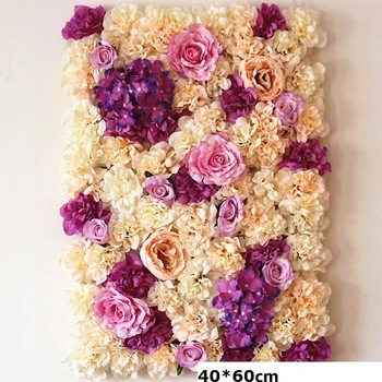 HAXIXINJING 40*60cm Žavinga Dirbtinių Gėlių Sienos Šilko Rožė Gėlių Sienos Vestuvių Dekoravimas Fone Namų Dekoro Fone