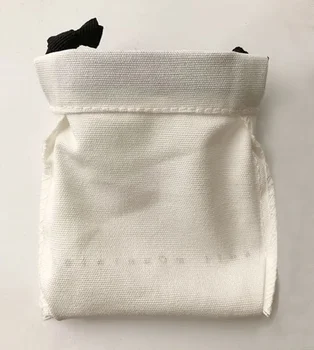 100vnt pasirinktinių verslo logotipas raišteliu maišelį prašmatnus maži maišeliai asmeninį papuošalų pakavimo vestuvių naudai Medvilnės canva krepšiai