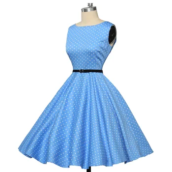 Malonė Karin Moterų Suknelės, Vasaros Stilius Įkvėpė Senovinių Drabužių 50s Big Swing Audrey Hepburn Polka Dot Plius Dydis Moteris Suknelės