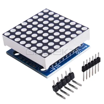 GeeekPi 3PCS 8x8 MAX7219 Dot Led Matrica Modulis MCU LED Ekranas Valdymo Modulis Arduino 5V Sąsajos Modulis