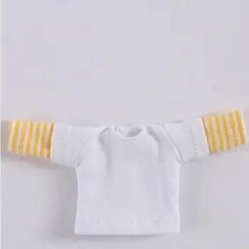 Mados Mielas Obitsu11 Lėlės Long Sleeve T-shirt už OB11 Marškinėliai 1/12 Bjd Doll Drabužių Priedai