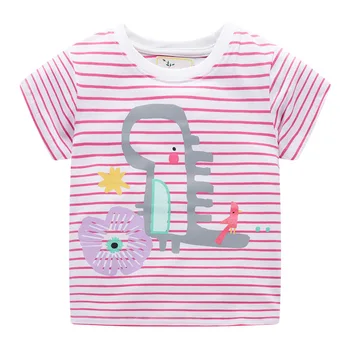 2021 T Shirt Girls T-shirt Vaikams Drabužių Gyvūnų Vienaragis Marškinėlius Koszulki Vasaros Top Atskiriamas, T-marškinėliai Vetement Enfant Filė Roupas
