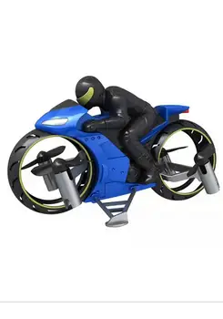 Naujausias Nuotolinio Valdymo Stunt Motociklo Drone Sausumos Ir Oro Dual Režimu RC Motociklo Quadcopter Įkrovimo Stunt Žaislai Vaikams
