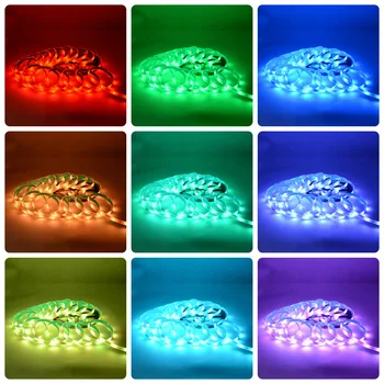 LED RGB Juostos 5050SMD 10M, atsparus Vandeniui RGB Juosta 12V 4pin Apšvietimas spalvotu LED Juostelės Gyvenimo Kambario, Miegamasis Sodo Šalys