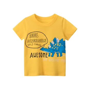 Prekės Vaikams, Drabužiai, 2021 M. Vasarą Naujų Animacinių filmų Dinozaurų Modelį, Kūdikių Berniukų, Mergaičių trumpomis Rankovėmis T-shirt Vienas Gabalas Pardavimas