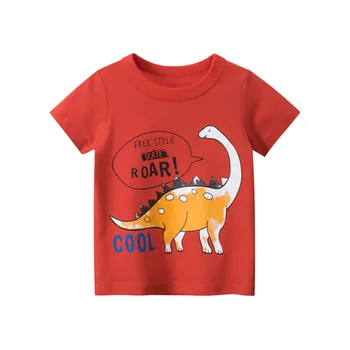 Prekės Vaikams, Drabužiai, 2021 M. Vasarą Naujų Animacinių filmų Dinozaurų Modelį, Kūdikių Berniukų, Mergaičių trumpomis Rankovėmis T-shirt Vienas Gabalas Pardavimas
