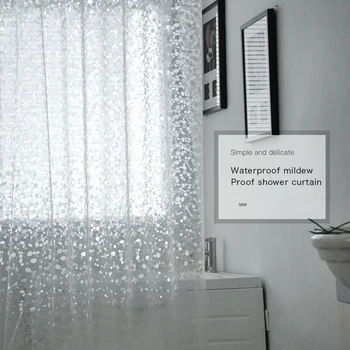 3D Vien Dušo Užuolaidos Vandeniui Dušo Užuolaidos Skaidrus Maudymosi Vonios Užuolaidos vidaus Apdaila, Vonios kambario Aksesuarai