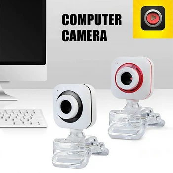Webcam USB 2.0 Fotoaparato Automatinio Fokusavimo Web Kameros, Kameros Su Mikrofonu HD nešiojamas 