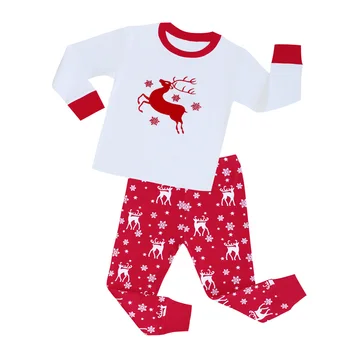 Ilgomis Rankovėmis Medvilnės Berniukai Kalėdų Pižama Vaikų Sleepwear Merginos Kalėdų Pajama Komplektai Elnių Dinozaurų Pijamas Pyjama Enfant