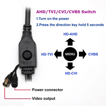 HD 4.0 MP 4in1 NVP2475 OV4689 HAINAUT TVI CVI CVBs Saugumo vaizdo kamera modulis PCB pagrindinės plokštės 2688*1520 su objektyvo kabelis IRCUT