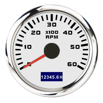 Hourmeter Tachometras 3000-8000 RPM Motorcar Counter Variklio Tacho Matuoklis Matuoklis, Automobilio Valtis Jachta RV 9-30 V Jutiklis Valandų Skaitiklis