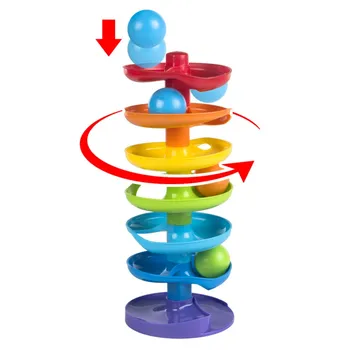 Bokštas spiralės granulių su 7 butai PlayGo