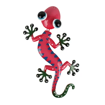 Liffy Dovana Metalo Gecko Sienos Meno kūrinius, Namų ir Sodo Dekoro Ornamentą Lauko Miniatiūrinių Sodo Skulptūros, skirtos Kieme Apdaila