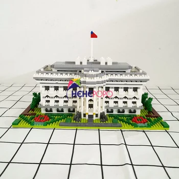 YZ 062 Pasaulyje Garsaus Architektūros JAV Baltųjų rūmų 3D Modelį 