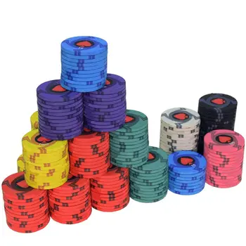 100-500Ppc Keramikos Pokerio Žetonų Rinkiniai, Aliuminio Lange Tinkinti Pavadinimas Keraminės Medžiagos Texas Hold ' em Pokerio Žetonų Rinkinys ir Dovanos